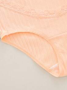 5 Pack Maternity Underwear, Lace Decor, Adjustable Waist Design, Comfortable Belly Support, Suitable For Pregnant Women In Middle To Late Stage