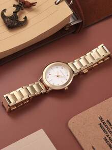 Juicy Couture Black Label Dress Watch Women Bracelet Watch Luminous Hands JC/1051MTBK - 金色 - 查看 8