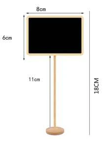 6 Stücke Mini Kreidetafel mit Ständer, Nachrichtentafel, kleine Zeichentafel, Holz Kreidetafel für Hochzeiten, Geburtstagsfeiern, Tischnummern, Speiseschilder, Veranstaltungsdekoration - Verschiedenfarbig - Übersicht 10
