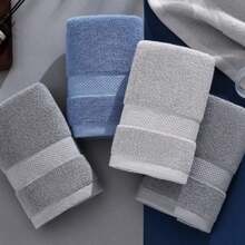 Luxury Soft Absorbent Towel - Cosmic Themed Stripe Design,Polyester Blend, Great For Adults And Friends, Ldeal Christmas And Halloween Gift, Home Essentials | Modern Towel Design | Polyester Blend Towel, Face Towel, New Soft Cotton Face Towel, Absorbent, Quick-Drying Towel In The Bathroom, Foldable For Storage, Suitable For 10 Scenarios, Universal For Home, Kitchen, Bathroom, Bath Towel, Wiping, Washing Face, Car Cleaning, Etc., Factory , Affordable, One Can Be Used To Wipe Shoes, One To Wipe Tables, One To Wipe Furniture, One For Bathroom Walls, One For Ordinary Bathing, And Going Out For Swimming Outdoors - 藍色1 - 查看 3