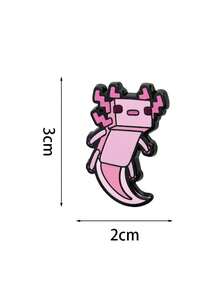 1PC Cute Hexagonal Salamander Enamel Brooch Pixel Animal Brooch Suitable As A Gift For Friends - DL120 - View 3