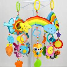 Infant Hanging Cute Animal Rattle Soothe Car Plush Toys - Rabbit, Bee, Cloud, Star