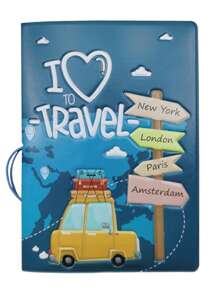 1pc Travel Document Holder, Suitable For Outdoor Travel Carrying