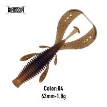 KINGDOM 王国舞动虾软饵 1.8g 3g 63mm 76mm 游泳饵 人工鱼饵 摇摆器 软虫 Ned Jig Rig 鱼饵