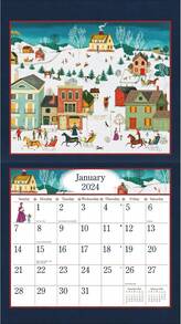 Companies, Linda Nelson Stocks 2024 Wall Calendar - 霧霾藍 - 查看 5