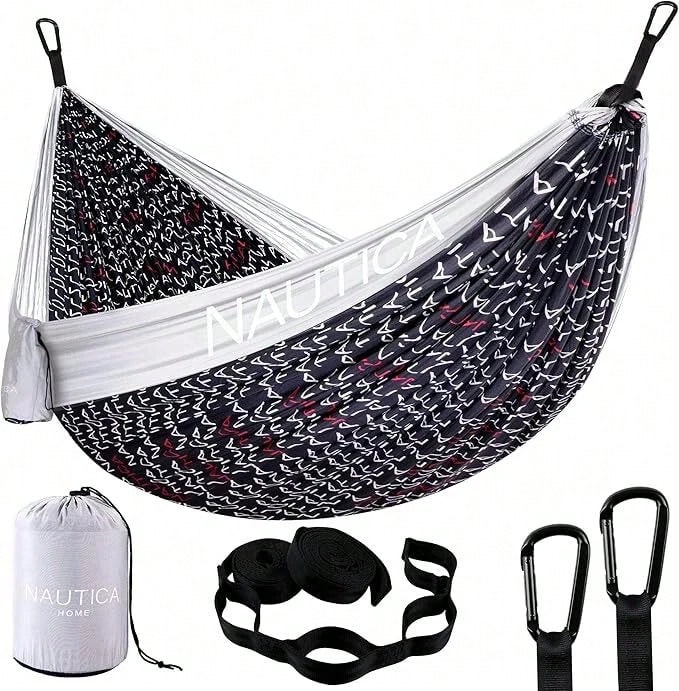 Nautica Full Comfort Double Hammock - Black Beauty/High Rise Grey - View 1
