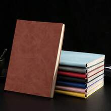 Lined Journal Notebook For Women Men, 200 Pages A5 Hardcover Leather Journals For Writing, Travel, Business, Work & School, College Ruled Notebooks For Note Taking, Diary Notepad 5.7"*8.4" School Supplies, Back To School - Multicolor - View 2
