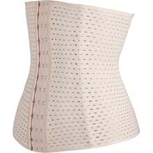 Faja reductora para mujer, corsé moldeable, control de abdomen, cinturilla moldeadora, reductor de silueta - Beis - Ver 5