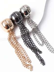 3pcs Magnetic Waist Cincher, Adjustable T-Shirt Hem Clips, Perfect Fit, Metal Snap Button, Available In White/Gold/Black School