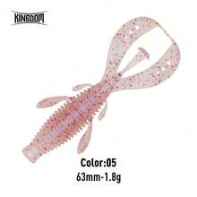 KINGDOM 王国舞动虾软饵 1.8g 3g 63mm 76mm 游泳饵 人工鱼饵 摇摆器 软虫 Ned Jig Rig 鱼饵