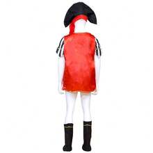 Girl Pirate Captain Cosplay Set Halloween Christmas Stage Performance Dress Children's Caribbean Pirate Dress - Red - View 5