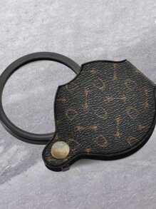 1 Stück tragbare Handlupe, faltbare Taschenlupe, Schmuck Lupe, Schmuckbetrachtung faltbare Lupe, Handglas-Linse, Taschenjuwelier Lupe, Lupe, Lupe Durchmesser, tragbare faltbare Handlupe, Leder Lesebrille, Schmuckbetrachtungs-Lupe