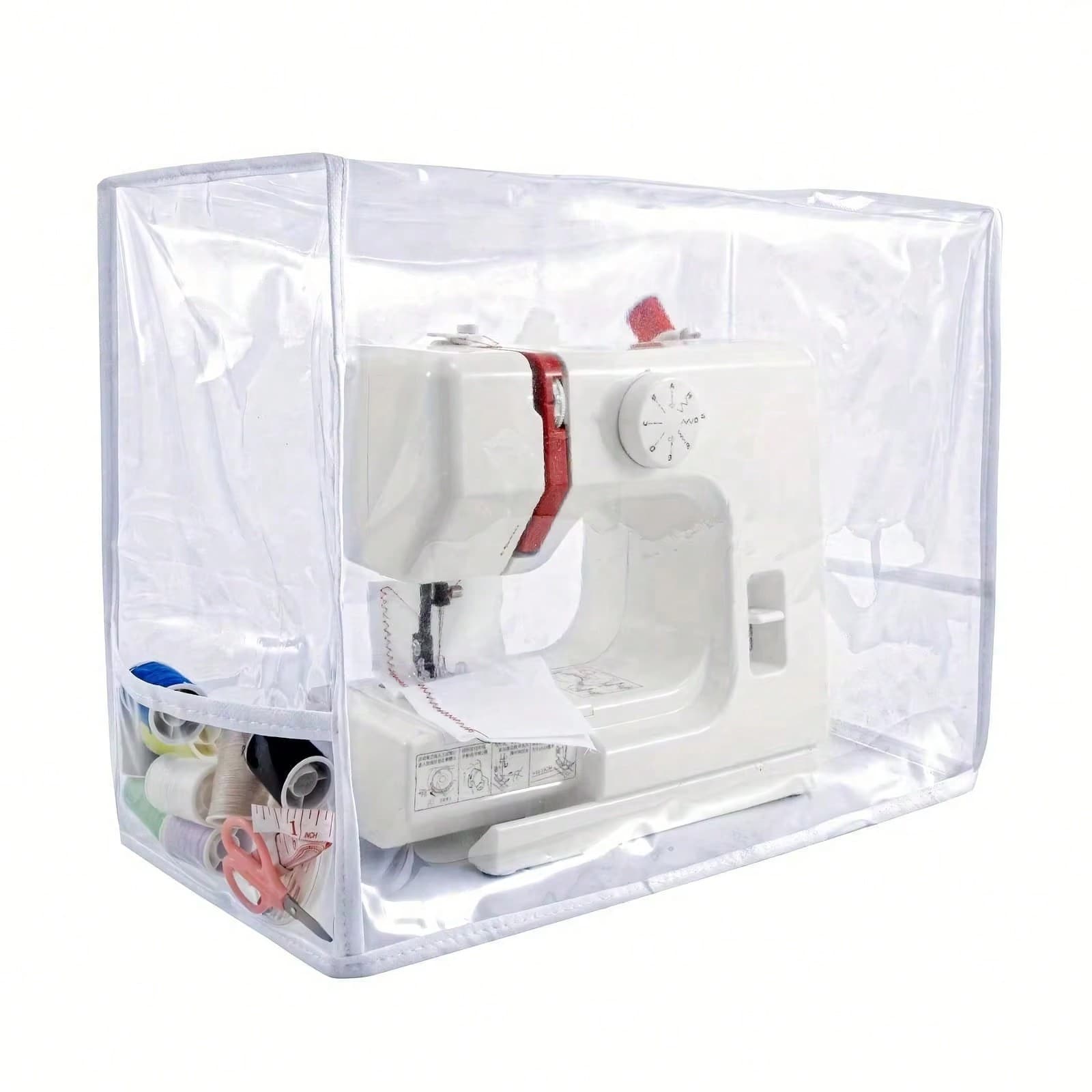 Sewing Machine Cover With Storage Pockets Dust Cover For Sewing Machine Sewing Machine Dust Cover Sewing Machine Cover (Clear) - Clear - View 1