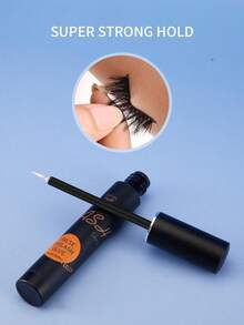 2pcs Black & Transparent Eyelash Glue 6ml, Super Strong Hold Long-Lasting Lash Adhesive, Gentle & Non-Irritating For Sensitive Eyes, Suitable For Cluster & Strip False Eyelashes DIY - Black and White - View 6