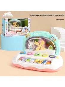 1pc 2025 New Interactive Music Keyboard Toy With Lights For Children - Educational Piano With Rhythm Games And Songs - For Early Development Learning - Educational Toy - Birthday Gift - Easter Gift - Holiday Gift