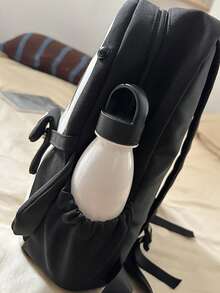 Shark Shaped Backpack, High Capacity Student Bag, Back To School - Black - View 7