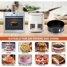 1 件/3 件圆形碳钢蛋糕模具，不粘可拆卸底部烤盘，适用于制作松饼、彩虹蛋糕、芝士蛋糕、甜点慕斯蛋糕烤盘、烤箱配件、圆形弹簧蛋糕模具，适用于厨房用品、厨房烤盘、万圣节/亡灵节、圣诞节蛋糕烘焙工具 - 可重复使用烤盘 - 彩色 - 查看 10