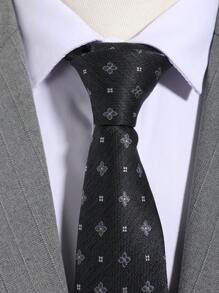 1pc Men's Fashion Floral Jacquard Pattern Necktie, Suitable For Suit, Formal Attire, Business, Wedding, Casual Occasions Men Necktie