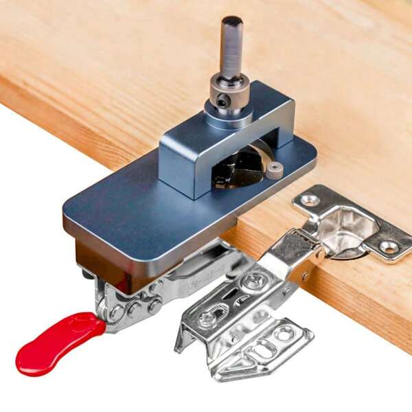Woodworking Upgrade 35mm Concealed Hinge Jig Kit Hinge Boring Jig Drilling Guide Locator For Face Frame Cabinet Cupboard Tools