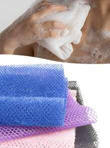 1pc/2pcsAfrican Bath Sponge, African Mesh Long Net Bath Sponge, Exfoliating Shower, Body Wash, Back Scrub,Body Scrubber,Sponge, Smooth Skin, Body Scrubber,Very Suitable For Daily Use - Multicolor - View 5