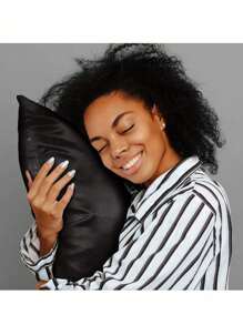 Set de 3 piezas de satén para dormir | talla grande suave que el juego de funda de almohada y antifaz de seda - Incluye 1 funda de almohada de satén, 1 antifaz de satén y 1 coletero de satén, Funda de almohada 29.53 pulgadas x 19.29 pulgadas (75 cm * 49 cm), Escuela, Vuelta al colegio, Viaje, Artículos esenciales de viaje, Artículos esenciales para el hogar, Antifaz, Máscara para dormir