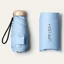 1 pezzo Mini parasole da esterno, anti-UV, ultra leggero, ombrello pieghevole a 5 pieghe, parasole pieghevole piccolo da donna/uomo, anti-UV, impermeabile, portatile, tascabile, ombrello da viaggio, scelta primavera/estate, regali per damigelle, per casa, camera da letto, spiaggia, viaggio, per uomo, per donna, vacanza, oggetti carini - Multicolore - Visualizzare 10