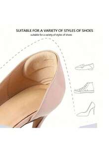 2 Pairs Shoe Heel Anti-Slip Grips Stickers, High Heels Heel Protectors Anti-Wear Cushion Pad, Shoe Size Reducer