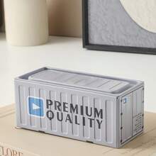 1pc容器收纳盒金属微缩模型展示盒储物展示盒精美收纳盒可堆叠收纳盒家用卧室收纳盒办公桌展示盒 - 彩色 - 查看 14