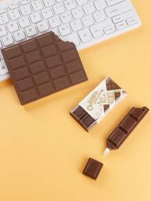1 Set Chocolate Themed Stationery Gift Set With Notepad, Ballpoint Pen, Eraser, Back To School Supplies