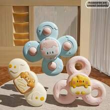 1/3 件彩色吸盘陀螺玩具 - 有趣的昆虫和自然主题陀螺，适合青少年 - 非常适合浴缸、餐桌和浴室玩耍，非常适合万圣节、感恩节和圣诞节礼物 - 彩色 - 查看 11