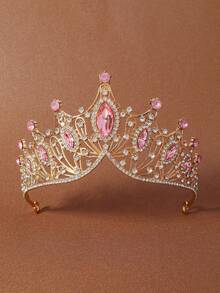 1 قطعة شريط رأس مرصع بالراين على شكل أميرة، مناسب للحفلات الرسمية والمناسبات المدرسية والرقص والأعياد والاستخدام اليومي، إكسسوار شعر أنيق وفاخر