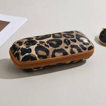 1 件豹纹眼镜盒,EVA/潜水料眼镜袋,双层折叠眼镜盒,时尚百搭 - A - 查看 4