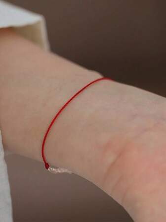 BALMORA 1 pieza Collar de cordón rojo vintage elegante y minimalista de plata esterlina 925, adecuado para uso diario de mujeres, puede usarse como joyería de o regalo