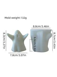 3D万圣节可爱小鬼系列香薰蜡烛硅胶模具，独特的万圣节礼物和装饰品，适用于手工艺术创作、室内DIY装饰、香薰蜡烛制作、香皂制作、树脂浇注。具有耐高温、可重复使用等特点。