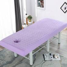 27.56*74.8 Inch Thick Breathable Massage Table Cover, Suitable For Beauty Salons And Massage Beds, Elastic With Ventilation Holes (Available In Pink, Purple, Gray, Blue, White) - Multicolor - View 10