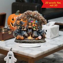 1 pieza Decoración de oficina y hogar de bruja fantástica, regalo único de Halloween, artesanía detallada, accesorios para decorar el hogar en Halloween con ambientación de poción mágica de bruja, casa encantada y fondo de carnaval de terror, decoraciones para eventos festivos, suministros para crear una atmósfera espeluznante