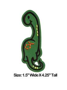 1 pieza Parche bordado de dinosaurio Estegosaurio lindo, bordado de tela de poliéster DIY, apropiado para ropa, prendas, calzado y accesorios, para todas las estaciones