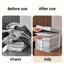 20 chiếc hộp đựng quần áo xếp chồng lên nhau - Bảng đựng áo sơ mi và áo phông bằng nhựa di động, sắp xếp gọn gàng tiết kiệm không gian, thích hợp cho tủ quần áo, tủ đựng đồ, sắp xếp nhà cửa, hộp đựng đồ màu trung tính, sắp xếp và lưu trữ tủ quần áo, hệ thống tủ quần áo gắn tường - Nhiều màu - Xem 6