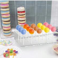 1 pièce/2pcs Support pour sucettes de gâteau, support à sucettes en acrylique, présentoir transparent pour sucettes de gâteau, support à sucettes de bonbons 12/15 trous - Taille unique - Voir 6