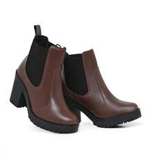 Women Ankle Boots & Booties - 巧克力棕 - 查看 2