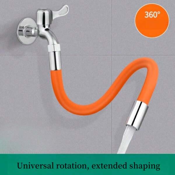One Faucet Extender, Universal For Kitchen, Bathroom, Splash Proof, Garden, Universal 360 ° Rotation And Bendable Extension Hose,Tuyau De Douche/Tuyau Arrosage/Zuhanyfej/Tuyau Arrosage/Shower Hose/Shower Head/Tubo Doccia/Soffione Per Doccia/Tubo Acqua