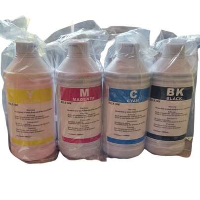 TINTA COMPATIBLE LITRO  KIT DE 4 COLORES NEGRO CYAN MAGENTA Y AMARILLO PARA EPSON HP BROTHER BASE DE AGUA