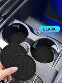 Car Cup Coaster, Universal Non-Slip Cup Holders Embedded In Ornaments Coaster, Car Interior Accessories(Including Several Colors)