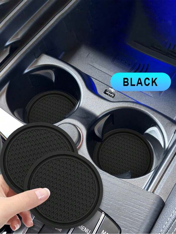 Car Cup Coaster, Universal Non-Slip Cup Holders Embedded In Ornaments Coaster, Car Interior Accessories(Including Several Colors)