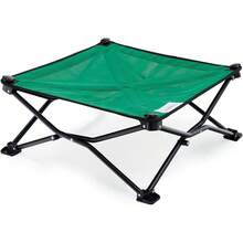 Coolaroo On-The-Go Elevated Dog Bed - Foldable Pop-Up Travel Dog Bed With Breathable, Moisture-Resistant Fabric, Carry Bag Included, Lightweight & Portable, Emerald Green, Standard - Red - View 5