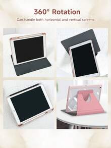 Custom Protective Case Compatible With IPad Air4/Air5 10.9inch, Air 11 Inch (M2)-2024, Air 8(M4)2026(11-Inch), Personalized Protective Shell, 360 Degree Rotating Acrylic Case, Horizontal And Vertical Rotation, Built-In Pen Slot With Sleep/Wake Function, DIY Tablet Phone Case - Multicolor - View 4