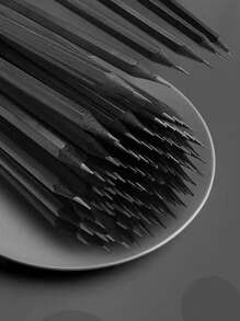 黑色木质铅笔、学生用无铅 HB 铅笔、考试用铅笔、家用书写铅笔、学校用书写铅笔、开学季用书写铅笔、生日礼物、开学奖励用书写铅笔 - 彩色 - 查看 4