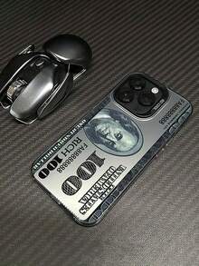 1 全新 100 美元钞票图案手机壳，兼容 Apple 16 15 14 13 12 11Pro Max 手机保护壳，Apple XS XR X 8 7 Plus 创意男孩黑色手机壳生日圣诞礼物万圣节礼物男友礼物送给父亲家人朋友防水防震防摔防刮 - 彩色 - 查看 5