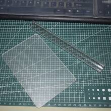 亚克力粘土擀面杖、透明背板、粘土擀面杖、柔性切割刀片、用于DIY粘土首饰的聚合物粘土工具 - 無色 - 查看 2