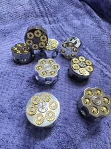 ENCENDEDOR CON FORMA B A L A,REGALO ORIGINAL Y UNICO,RECARGABLE - Plateado - Ver 3